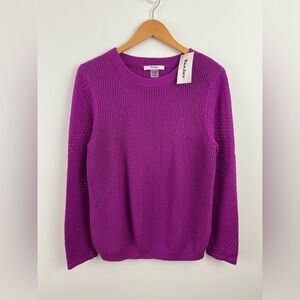TanJay Purple Knit NWT - Size MPetite